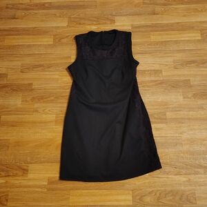 Ladies Large Sexy Gothic Little Black Mini Dress